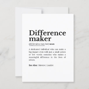 Postal Creador de diferencias - Cotización Inspiradora