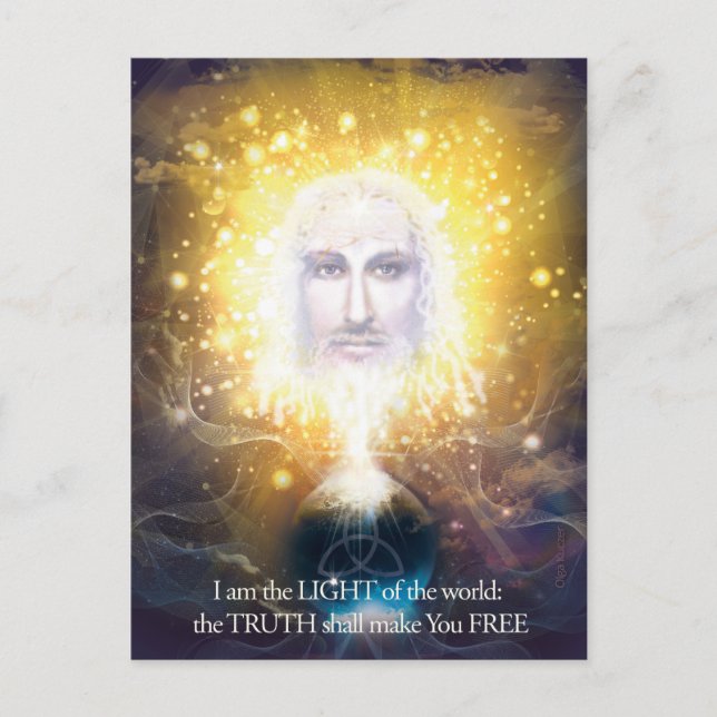 Postal Creador del mundo (Anverso)