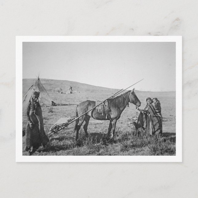 Postal Creados nativos americanos del oeste de Canadá, c. (Anverso)