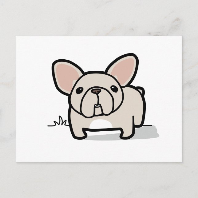 Postal Cream Frenchie (Anverso)