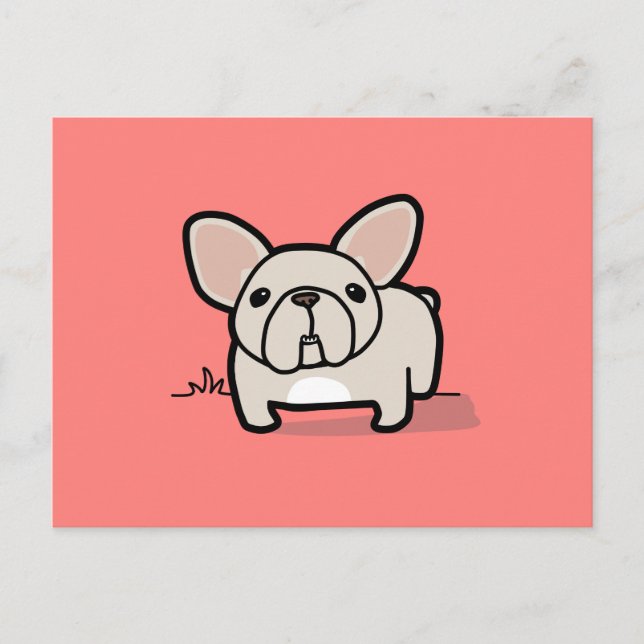 Postal Cream Frenchie (Anverso)