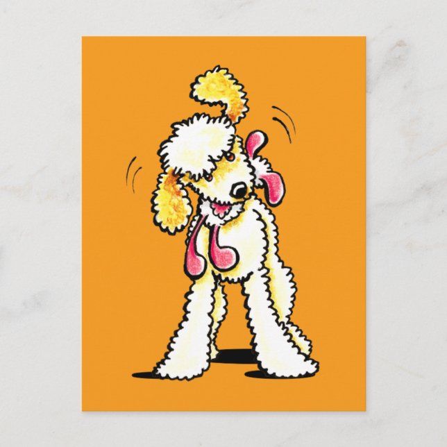 Postal Cream Labradoodle Playtime (Anverso)