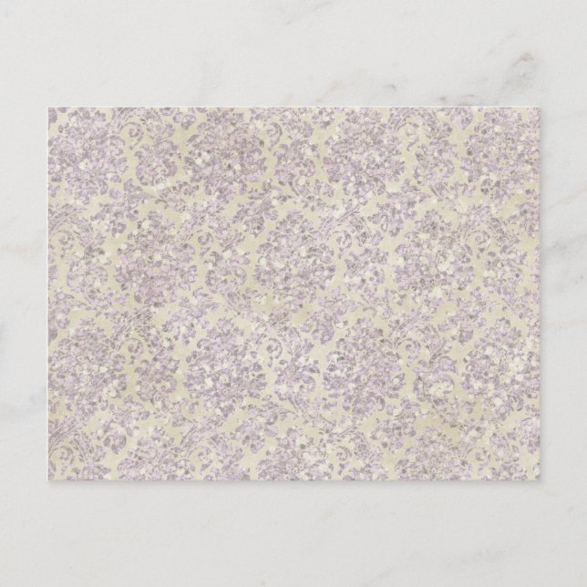 Postal Cream lilac purpurina (Anverso)