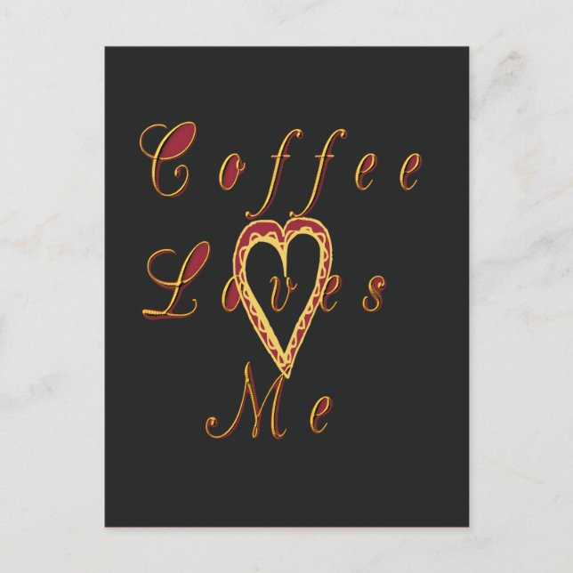Postal Creamy Coffee Aovers Design (Anverso)