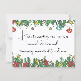 Postal Creando Recuerdos Alrededor del Árbol