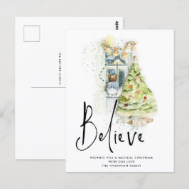Postal Créanlo Guión Navidades de la ventana infantil Eve