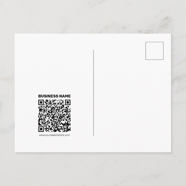 Postal Crear instantáneamente un código QR para cualquier (Reverso)