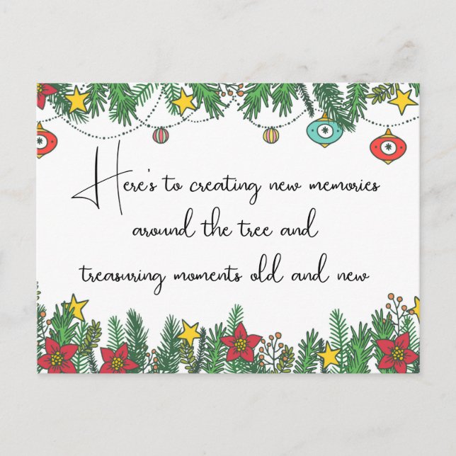 Postal Crear Recuerdos alrededor del árbol (Anverso)