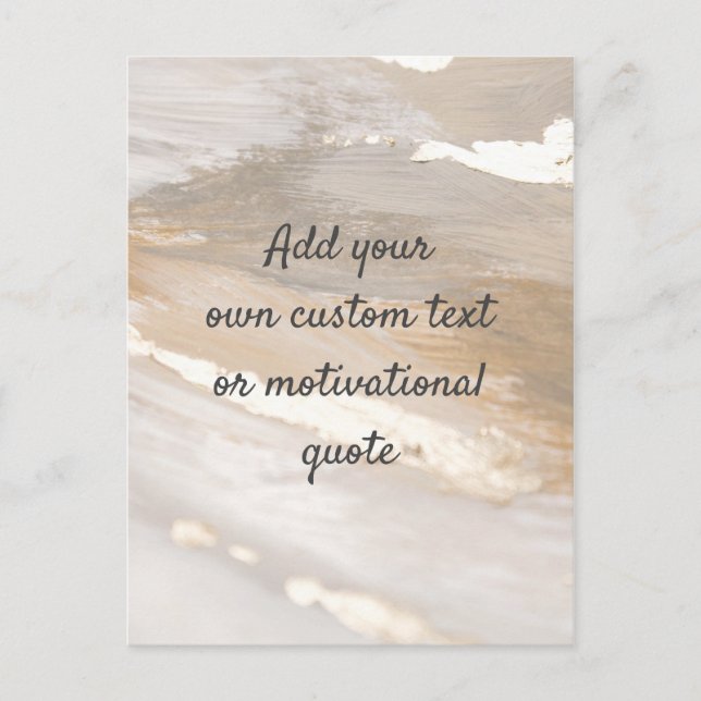 Postal Crear su propia cita Personalizado - Neutral (Anverso)