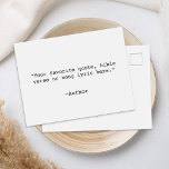 Postal Crear su propia cotización<br><div class="desc">Crea tu propia postal de presupuesto personalizado. Presenta una tipografía de máquina de escribir minimalista.</div>