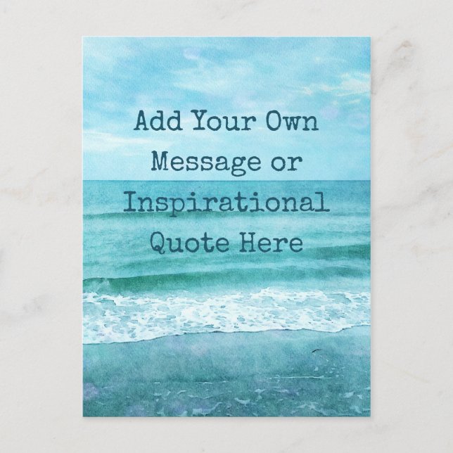 Postal Crear su propia oferta Inspiradora motivacional (Anverso)