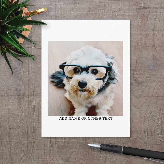 Postal Crear su propio borde blanco de galería de fotos (Personalized Photo collage Postcard)