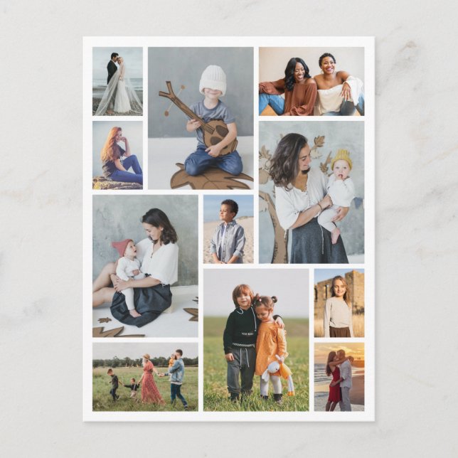 Postal Crear su propio Collage de fotos 11 (Anverso)