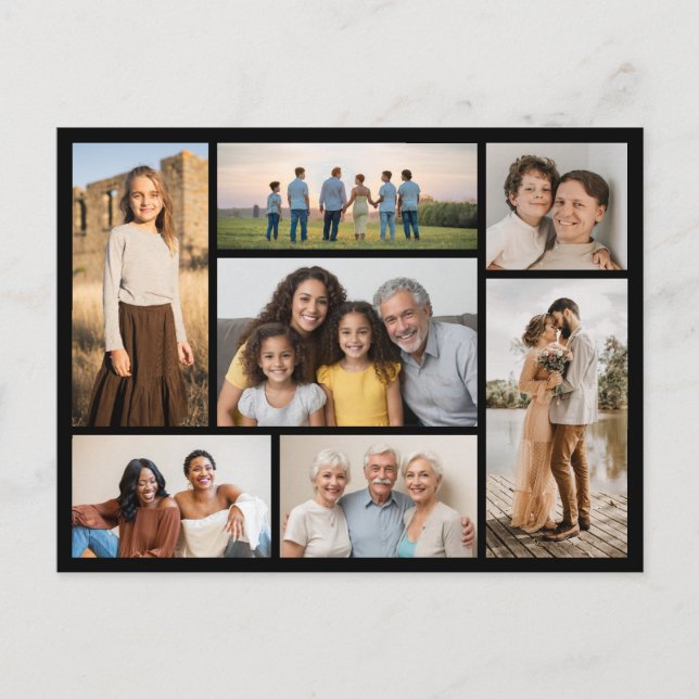 Postal Crear su propio Collage de fotos 7 (Anverso)