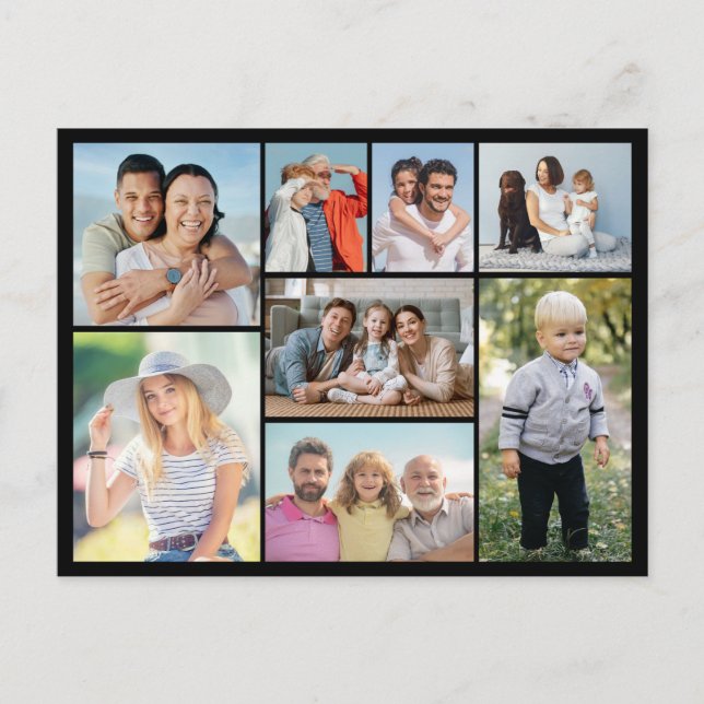 Postal Crear su propio Collage de fotos 8 (Anverso)