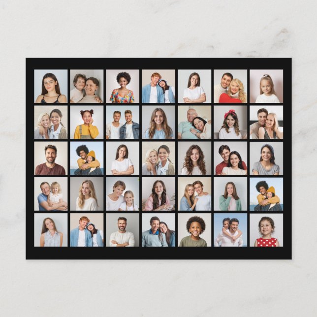 Postal Crear su propio Collage de fotos de 35 (Anverso)