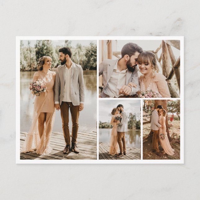 Postal Crear su propio Collage de fotos de 4 (Anverso)