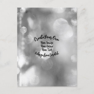 Postal Crear su propio color/diseño Personalizado