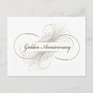 Postal Crear su propio diseño de Aniversario Dorado