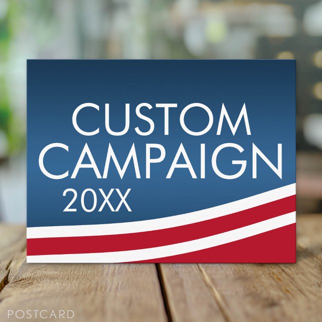 Postal Crear su propio diseño electoral (Custom Campaign Postcard)