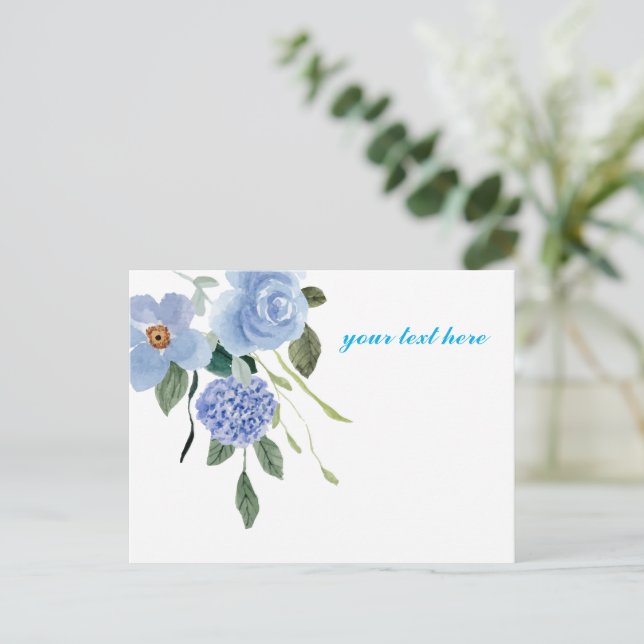 Postal Crear su propio diseño personalizado (Anverso de pie)