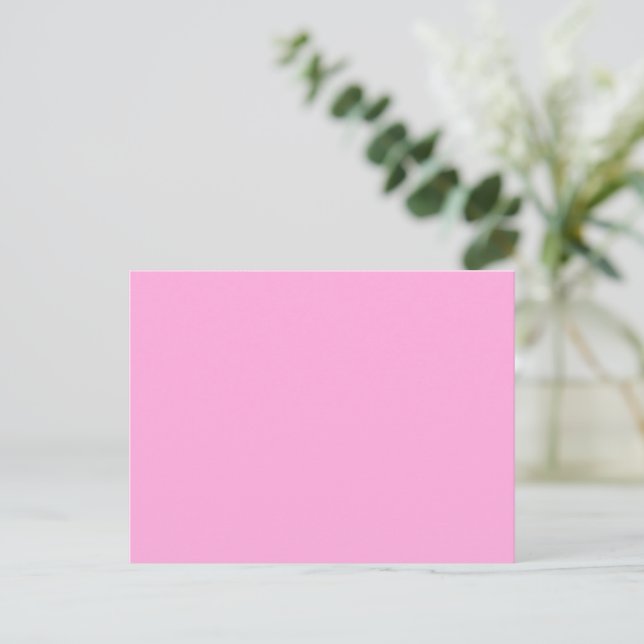 Postal Crear su propio magenta ligero simple (Anverso de pie)
