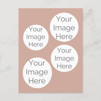 Postal crear su propio marco de plantilla de fotos marrón