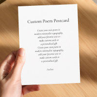 Crear su propio poema Personalizado
