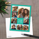 Postal Crear un Collage de fotos Personalizado con 8 foto<br><div class="desc">Usa tus fotos o fotos favoritas para hacer un toque divertido para compartir con tus amigos. Un diseño minimalista con sólo instantáneas y un bloque de texto.</div>