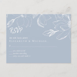 Postal Crear una magnolias azul turbia propia RSVP