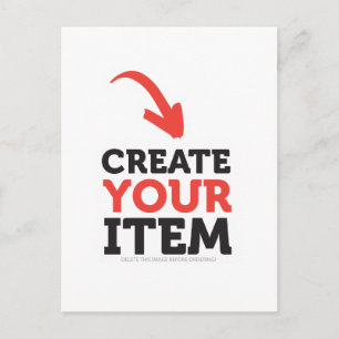 Postal CREATE-TU-Personalizado DIY sube tu diseño