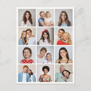 Postal Create Your Own 12 Photo Collage