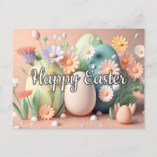Postal Creative Springtime Happy Easter Collage