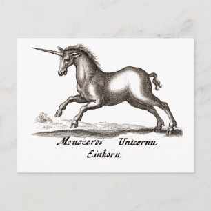 Postal Creatividad de Unicorn Classic Running Magic Woodl