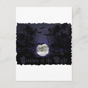 Postal Creatura de la noche más oscura