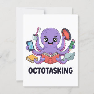 Postal Creatura de Octotasking en modo multitarea