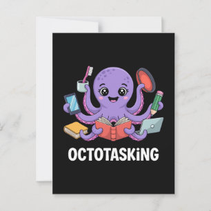 Postal Creatura de Octotasking en modo multitarea