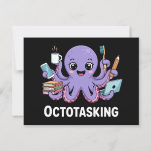Postal Creatura de Octotasking en modo multitarea