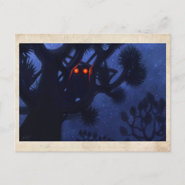 Postal Creatura En El Árbol - Postcard (Anverso)