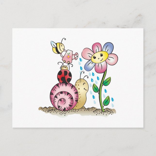 Postal ¡Crecer conmigo! ¡Grandit avec moi! (Anverso)