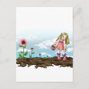 Postal Crecer corazones