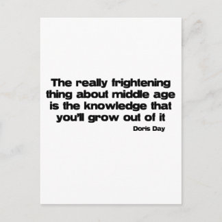 Postal Crecer fuera de la edad media