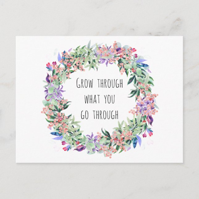 Postal Crecer por ése, que sufren (Anverso)