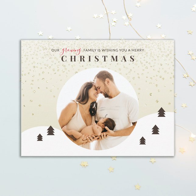 Postal Creciente foto familiar Feliz Navidad (Subido por el creador)