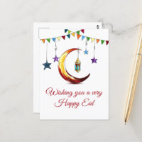 Creciente islámico de Eid Mubarak