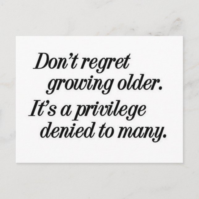 Postal creciente privilegio de edad (Anverso)