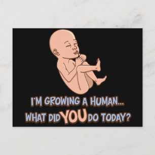 Postal Crecimiento de una maternidad humana