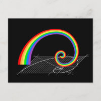 Crecimiento del arcoiris en espiral fibonacci