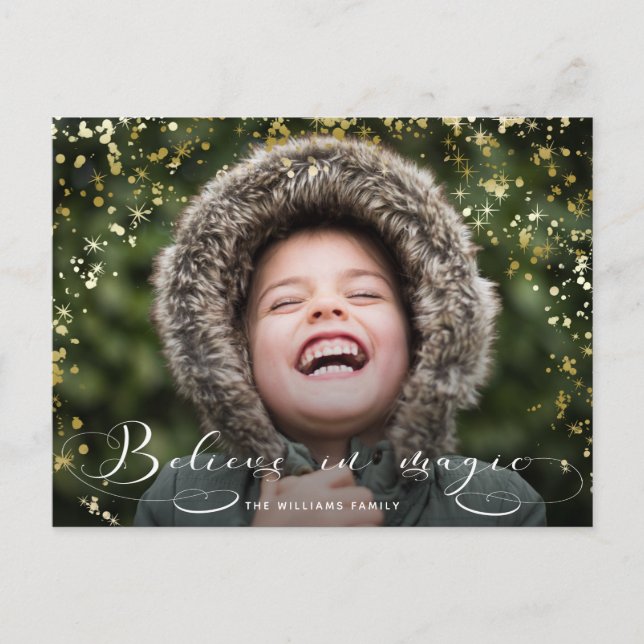 Postal Cree en la caligrafía mágica y las espuelas de oro (Anverso)