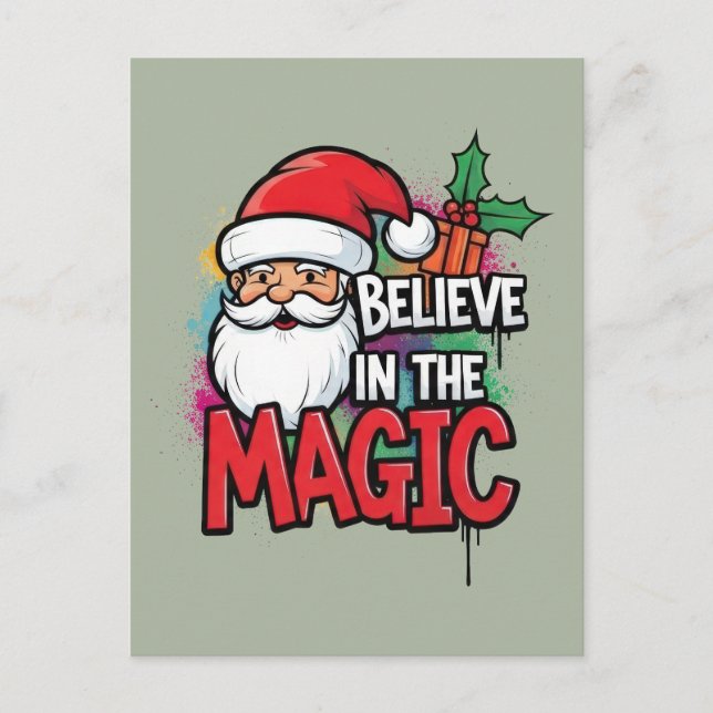 Postal Cree en la Magia de Navidad (Anverso)